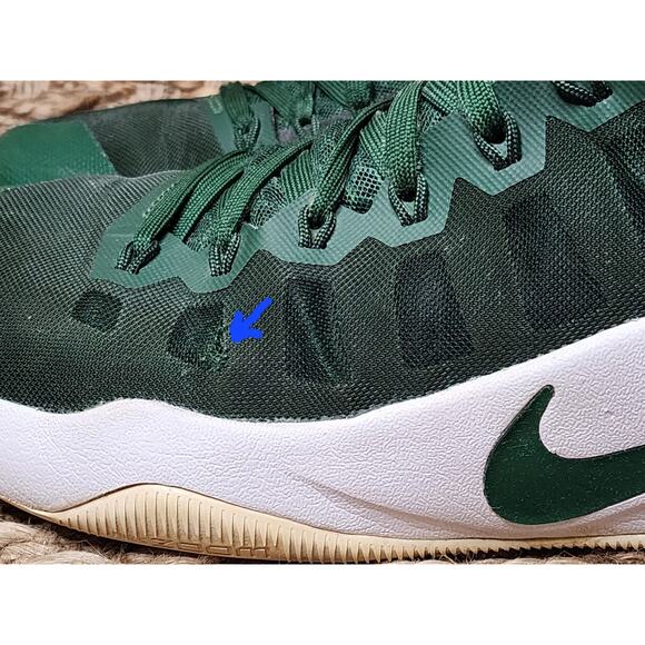 NIKE Zoom Hyperdunk Basketball Sneakers Shoes HI TOP TB Green White 2016 10.5 - Picture 11 of 11